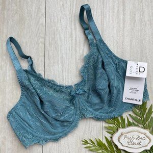 36D Chantelle Rive Gauche Underwire Bra NWT 3281 Sexy Stretch Lace Cup NEW